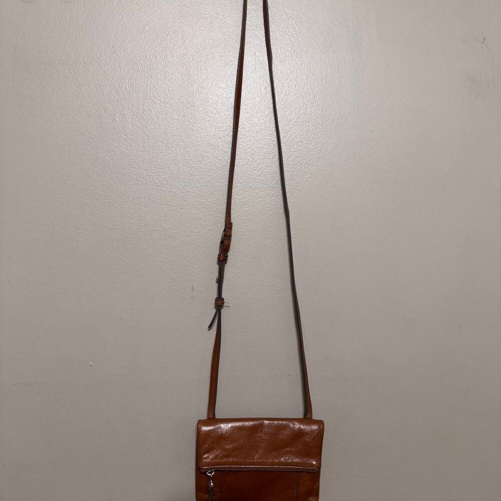 Hobo Sparrow crossbody bag brown leather - Picture 4 of 9